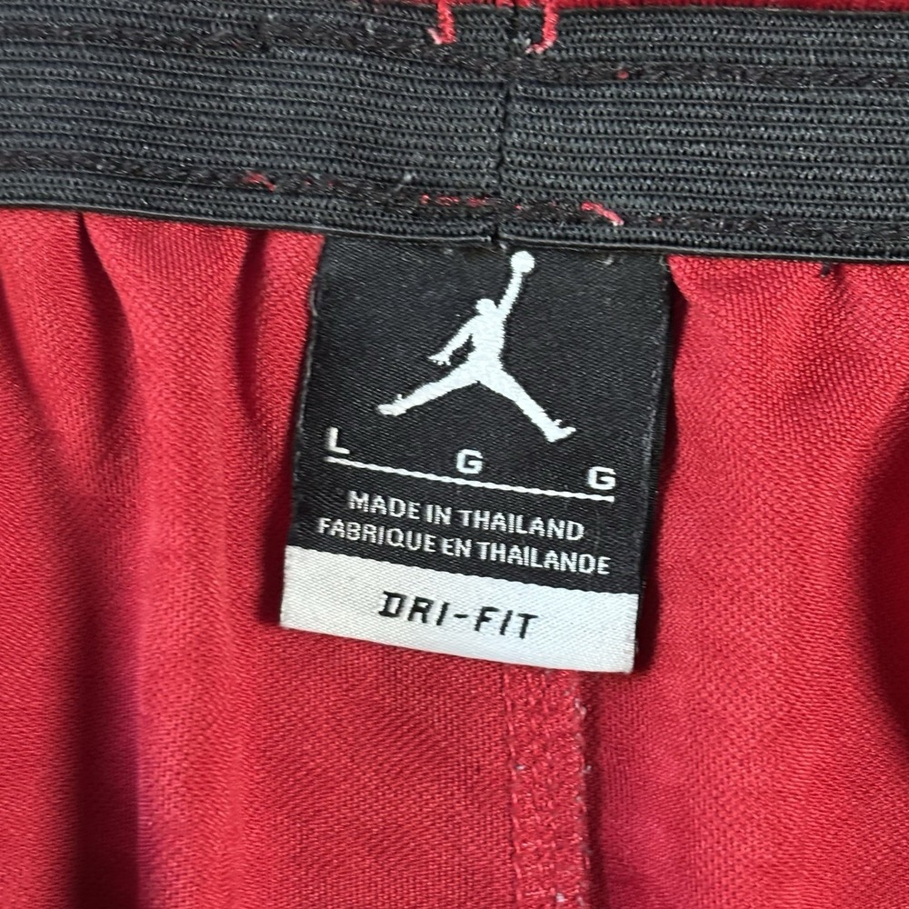 Jordan Men's Basketball Red Shorts Size L Dri-fit With Drawstring  Jumpman Print - Picture 9 of 12